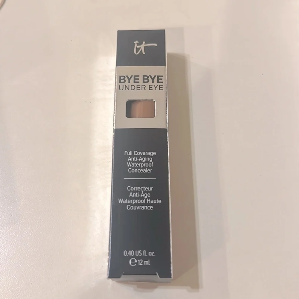 🆕 IT BYE BYE UNDER EYE FULL COVERAGE WATERPROOF CONCEALER 43.0 DEEP HONEY NIB